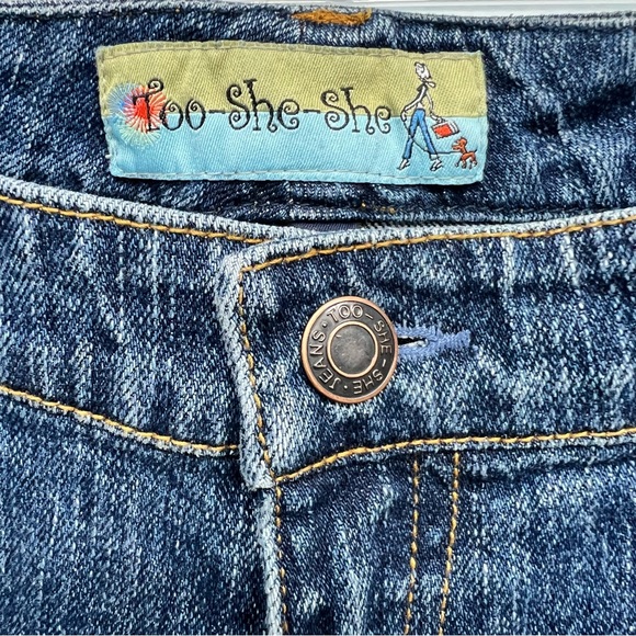 Fun jeans from Too She She. Notice the cute  hem. Size 6 - Picture 4 of 11